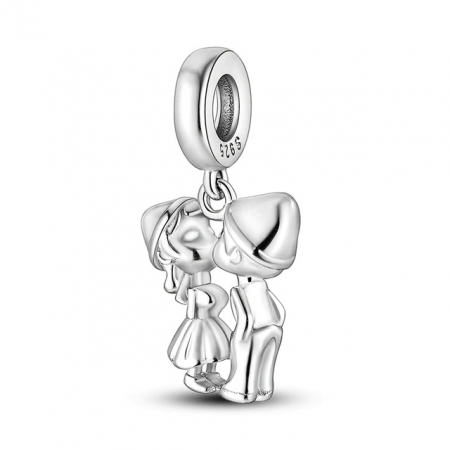 Talisman Argint 925, Charm compatibil Pandora – Little Lovers, Bijuterii Nadiela