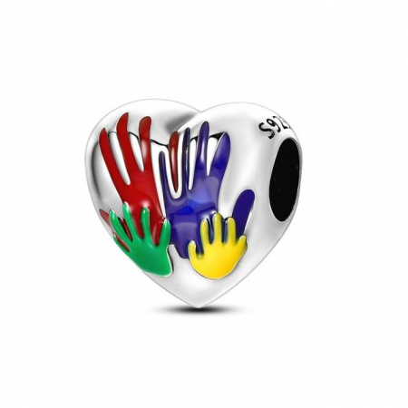 Talismane - Bijuterii Nadiela, Talisman Argint 925, compatibil Pandora – Hand in Hand