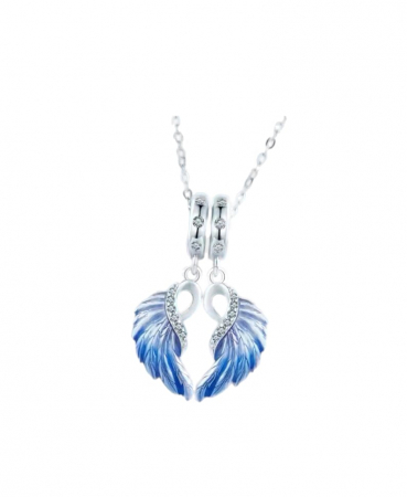 Talismane colorate - Talisman Argint 925, compatibil Pandora – Blue Wings