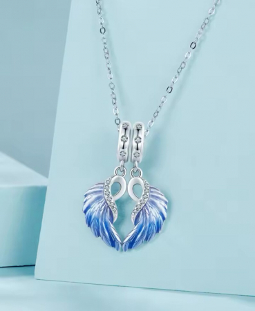 Talisman Argint 925, compatibil Pandora – Blue Wings [2]