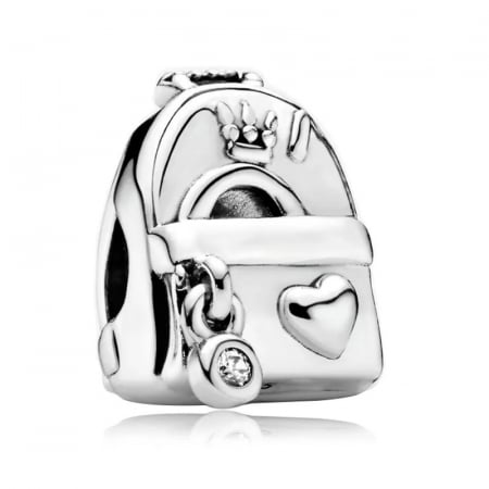 Talismane cu zirconiu - Nadiela Talisman Argint 925, compatibil Pandora – Ghiozdanel