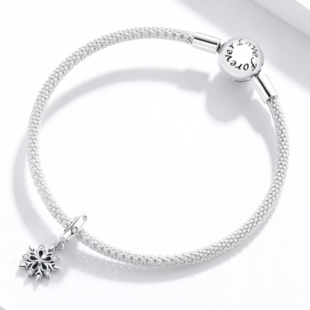 Bijuterii Nadiela Talisman Argint 925, compatibil Pandora – Fulg de nea [2]