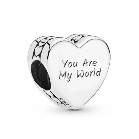 Talismane cu mesaje - Nadiela Talisman Argint 925, compatibil Pandora – You Are My World