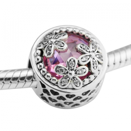 Talisman Argint 925, Charm compatibil Pandora – Blessed Flower, Bijuterii Nadiela [3]