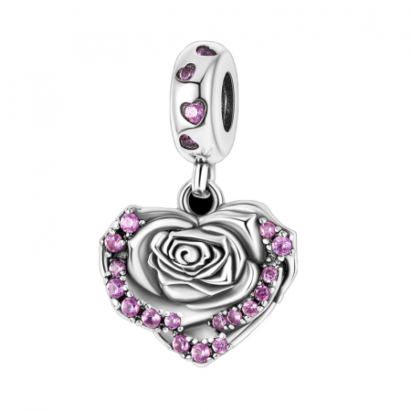 Talismane cu mesaje - Talisman Argint 925, Charm compatibil Pandora – Declaratie de dragoste, Bijuterii Nadiela