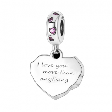 Talisman Argint 925, Charm compatibil Pandora – Declaratie de dragoste, Bijuterii Nadiela [2]