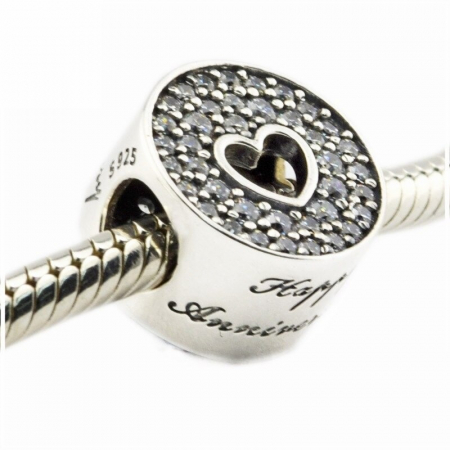 Talisman Argint 925, Charm compatibil Pandora – Happy Anniversary, Bijuterii Nadiela [5]