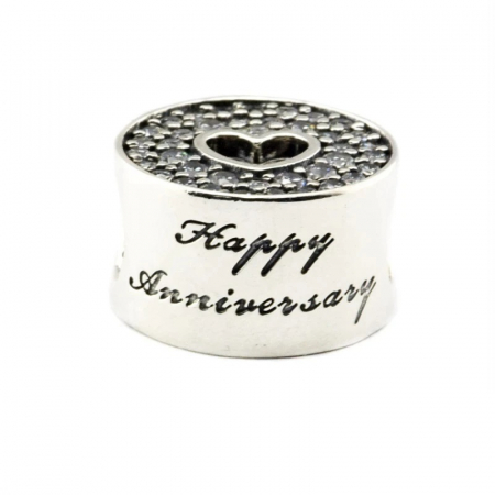 Talisman Argint 925, Charm compatibil Pandora – Happy Anniversary, Bijuterii Nadiela [1]
