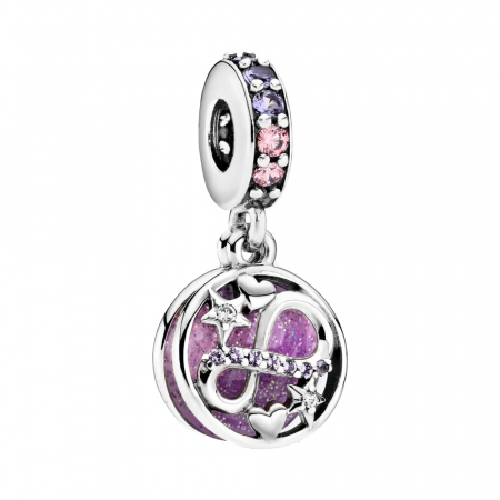 Talisman Argint 925, Charm compatibil Pandora – I love you to infinity and beyond Talisman Argint 925, Charm compatibil Pandora – I love you to infinity and beyond