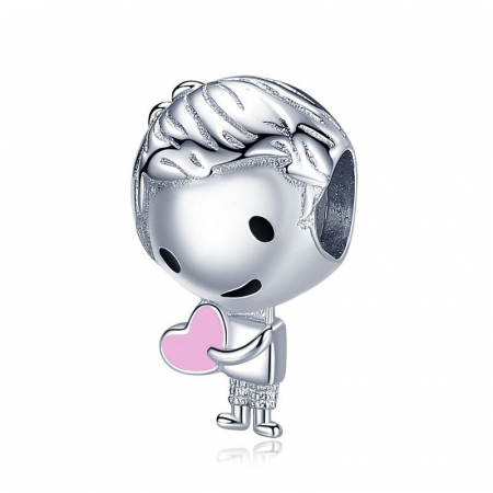 Talismane - Talisman Argint 925, Charm compatibil Pandora – Lover boy, Bijuterii Nadiela
