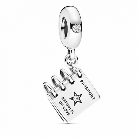 Talismane cu mesaje - Talisman Argint 925, Charm compatibil Pandora – Republic of love, Bijuterii Nadiela