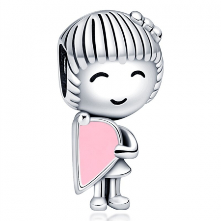 Talismane - Talisman Argint 925, Charm compatibil Pandora – His girlfriend, Bijuterii Nadiela
