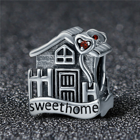 Talisman Argint 925, Charm compatibil Pandora – Sweet Home, Bijuterii Nadiela [1]