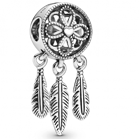 Talisman Argint 925, Charm compatibil Pandora – Spiritual Dreamcatcher, Bijuterii Nadiela [1]