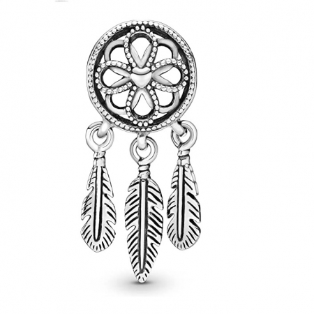 Talismane - Talisman Argint 925, Charm compatibil Pandora – Spiritual Dreamcatcher, Bijuterii Nadiela