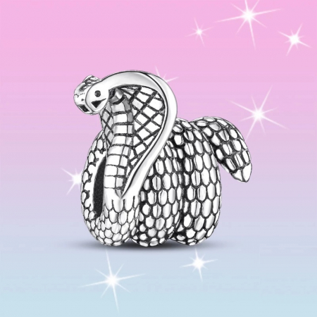 Talisman Argint 925, Charm compatibil Pandora – Cobra Snake, Bijuterii Nadiela [1]