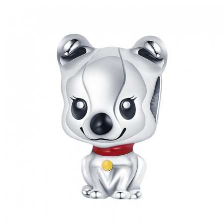 Talismane cu animale - Talisman Argint 925, Charm compatibil Pandora – Micul Catelus, Bijuterii Nadiela