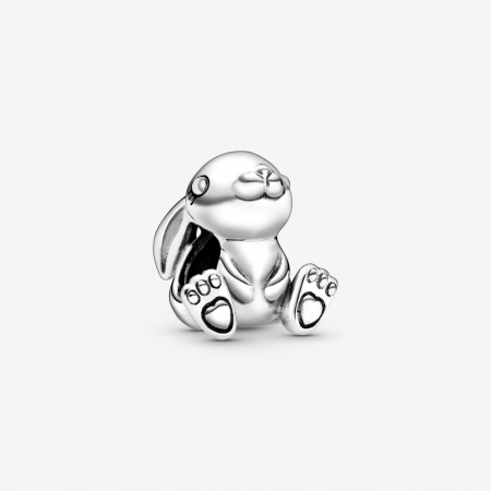 Talismane cu animale - Talisman Argint 925, Charm compatibil Pandora – Easter Bunny, Bijuterii Nadiela