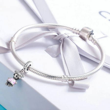 Talisman Argint 925, Charm compatibil Pandora – Fata lui tata, Bijuterii Nadiela [1]