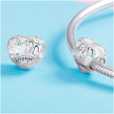 Talisman Argint 925, Charm compatibil Pandora – Fetita lui tata, Bijuterii Nadiela [1]