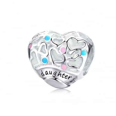 Bijuterii Copii - Talisman Argint 925, Charm compatibil Pandora – Fetita lui tata, Bijuterii Nadiela