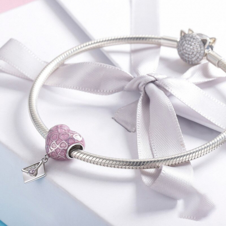 Talisman Argint 925, Charm compatibil Pandora – Scrisoare de dragoste, Bijuterii Nadiela [1]