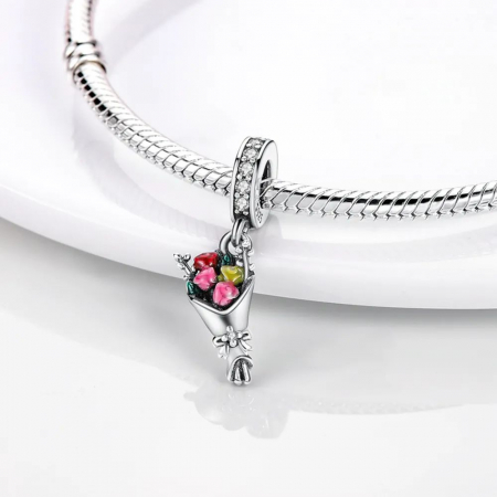 Talisman Argint 925, Charm compatibil Pandora – Flori pentru tine, Bijuterii Nadiela [1]