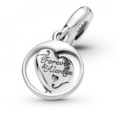 Talisman Argint 925, Charm compatibil Pandora – Forever and Always, Bijuterii Nadiela [4]