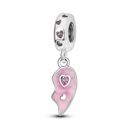 Talisman Argint 925, Charm compatibil Pandora – Jumatate din inima mamei, Bijuterii Nadiela [3]