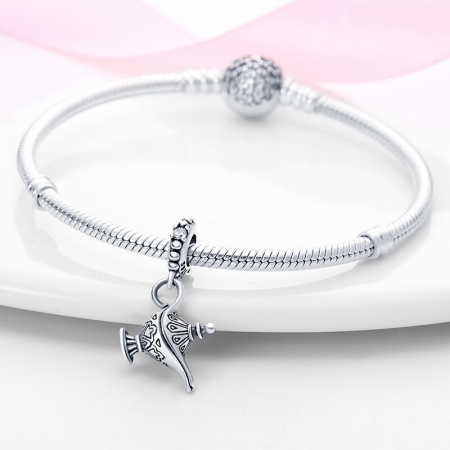 Talisman Argint 925, Charm compatibil Pandora – Lampa lui Aladin, Bijuterii Nadiela [4]