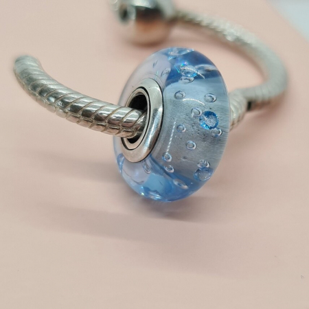 Talisman Argint 925, Charm compatibil Pandora – Magic Blue Circle, Bijuterii Nadiela [2]