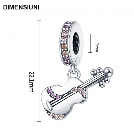 Talisman Argint 925, Charm compatibil Pandora – Sing a song, Bijuterii Nadiela [4]