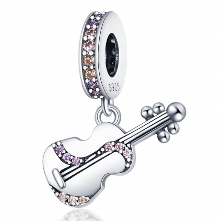 Talismane cu zirconiu - Talisman Argint 925, Charm compatibil Pandora – Sing a song, Bijuterii Nadiela