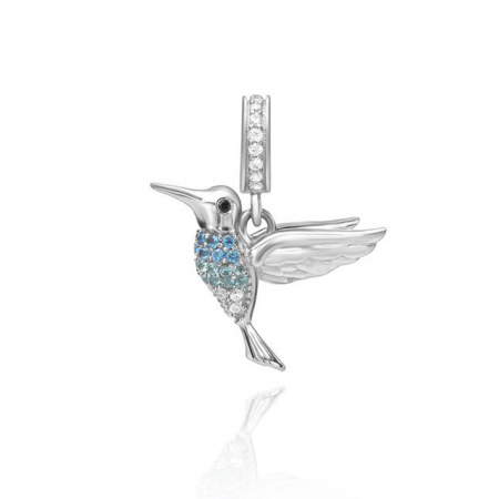 Talismane cu animale - Talisman Argint 925, Charm compatibil Pandora – Pasarea Colibri, Bijuterii Nadiela