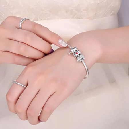 Talisman Argint 925, Charm compatibil Pandora – Coffee addict, Bijuterii Nadiela [3]