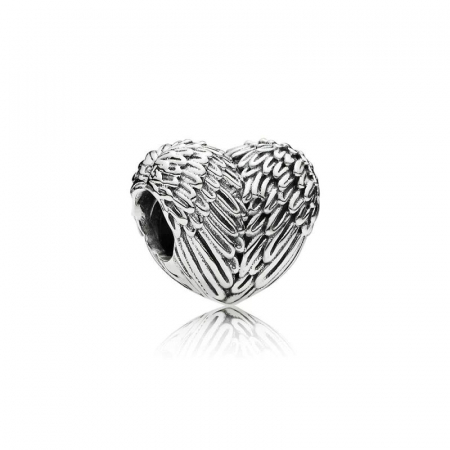 Talismane cu teme - Talisman Argint 925, Charm compatibil Pandora – Heart under wings, Bijuterii Nadiela