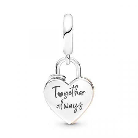 Talisman Argint 925, Charm compatibil Pandora – Inima prizoniera, Bijuterii Nadiela [1]