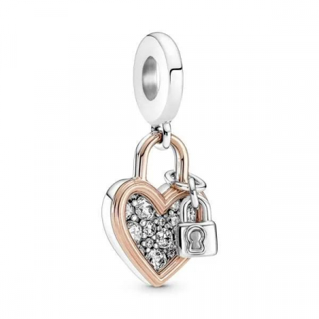 Talisman Argint 925, Charm compatibil Pandora – Inima prizoniera, Bijuterii Nadiela [2]