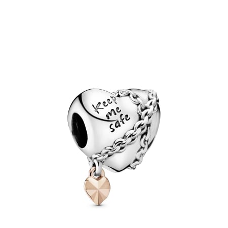 Talismane placate cu Aur - Talisman Argint 925, Charm compatibil Pandora – Keep me safe, Bijuterii Nadiela