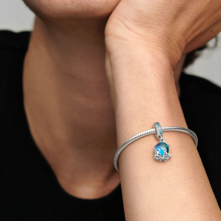 Talisman Argint 925, Charm compatibil Pandora – Ocean Octopus, Bijuterii Nadiela [1]