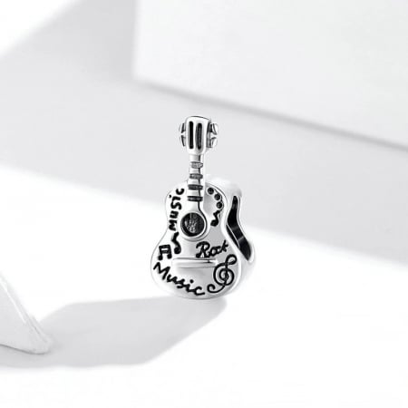 Talisman Argint 925, Charm compatibil Pandora – Rockstar music, Bijuterii Nadiela [1]