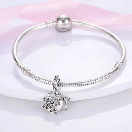 Talisman Argint 925, Charm compatibil Pandora – Secret Love, Bijuterii Nadiela [1]