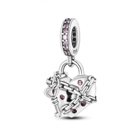 Talismane - Talisman Argint 925, Charm compatibil Pandora – Secret Love, Bijuterii Nadiela