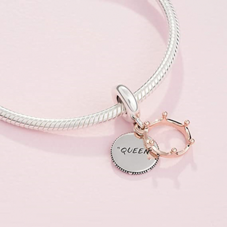 Talisman Argint 925, Charm compatibil Pandora – The queen's crown, Bijuterii Nadiela [1]