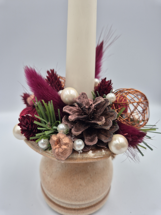 Aranjament lumânare grena [3]