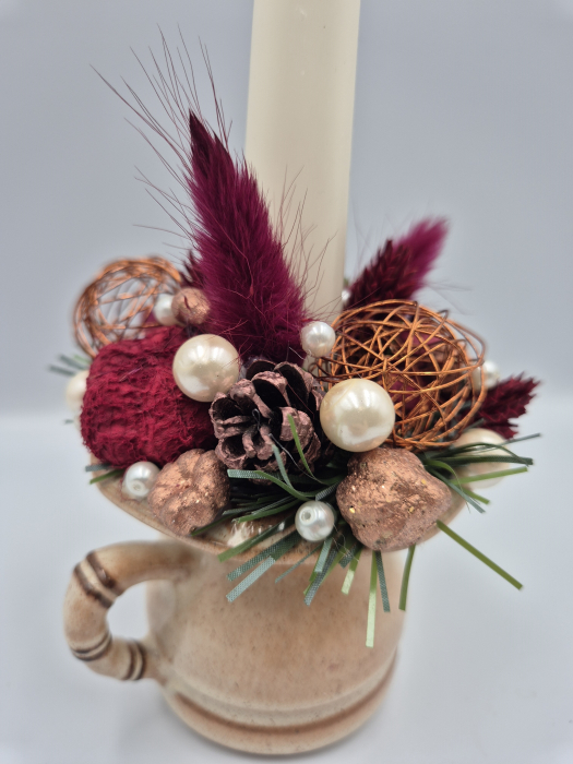 Aranjament lumânare grena [2]