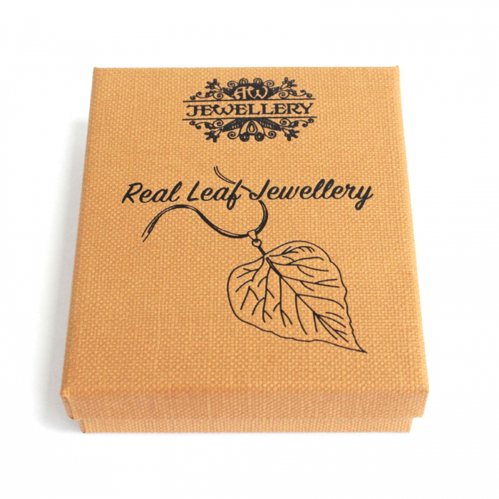 Set colier și cercei Frunză Roz [2]