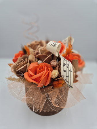 HAND-MADE - Aranjament Orange Roses
