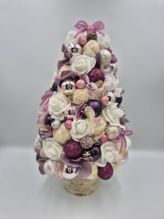 DECORAȚIUNI CRĂCIUN - Brăduț Purple Flower