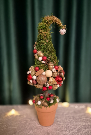 DECORAȚIUNI CRĂCIUN - Bradut Red Pot